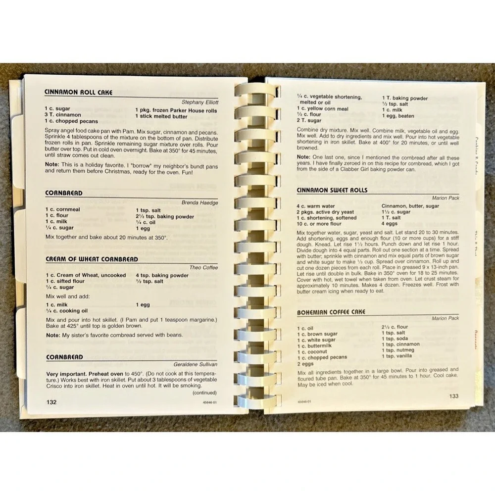 Lot Of 6 Spiral‎ Bound Cookbooks Church, Family And Community